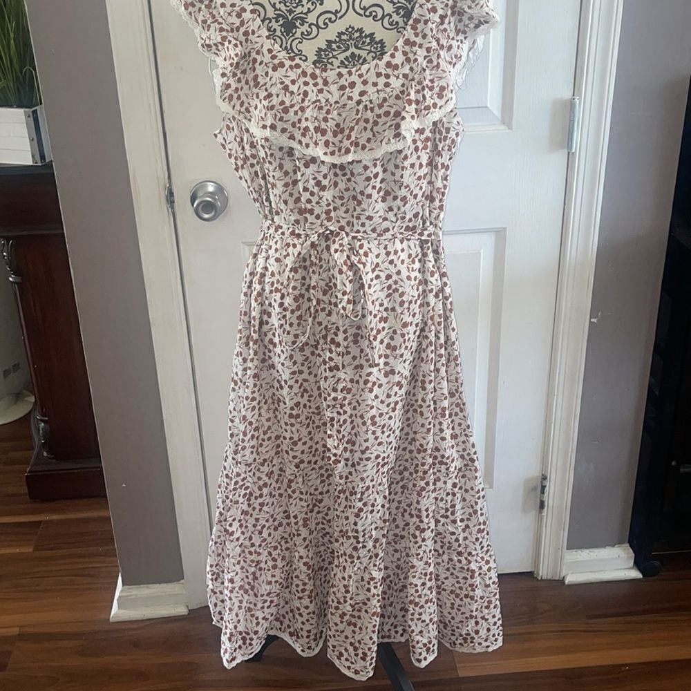 RIXO NWT brown floral dress - Picture 4 of 7